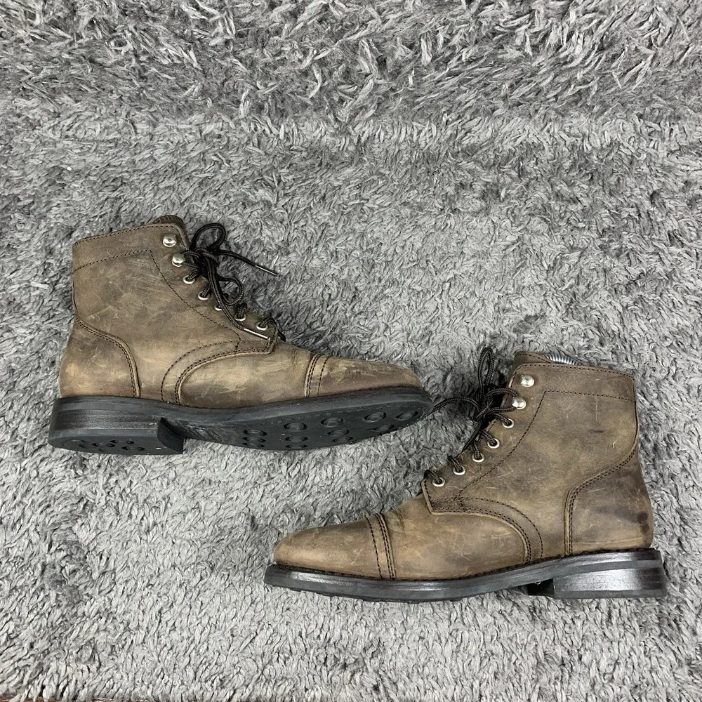 Thursday Boot Company Men's 8.5 Brown Cap Toe Everyday Ankle Boots Goodyear Welt